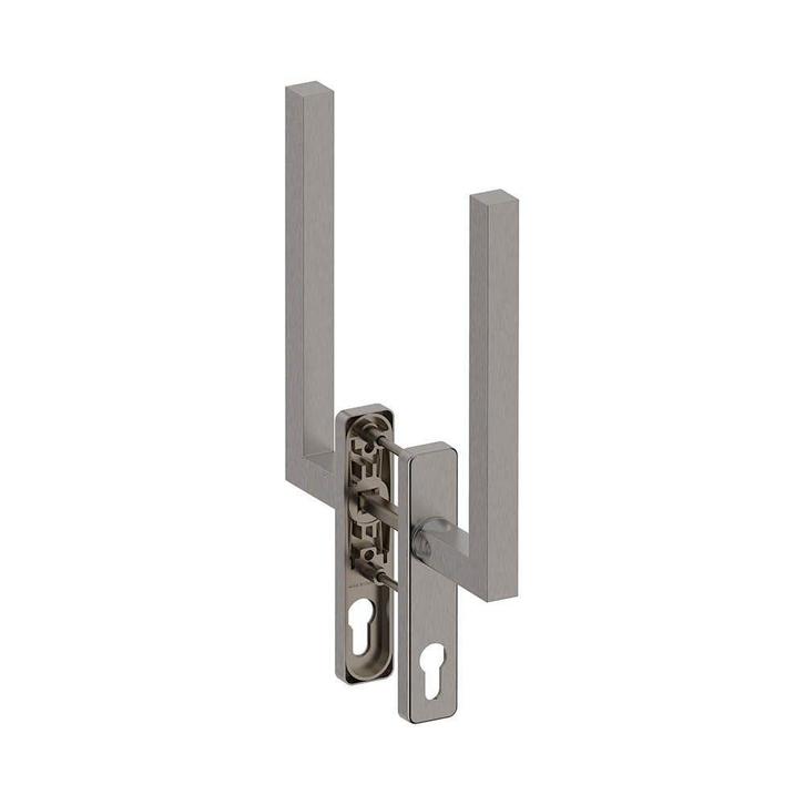 Hefschuifdeurgreep Geneve dubbel PC69 - RVS, Doe-het-zelf en Verbouw, Hang- en Sluitwerk, Nieuw, Verzenden