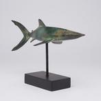 sculptuur, NO RESERVE PRICE - Bronze Patinated Great White