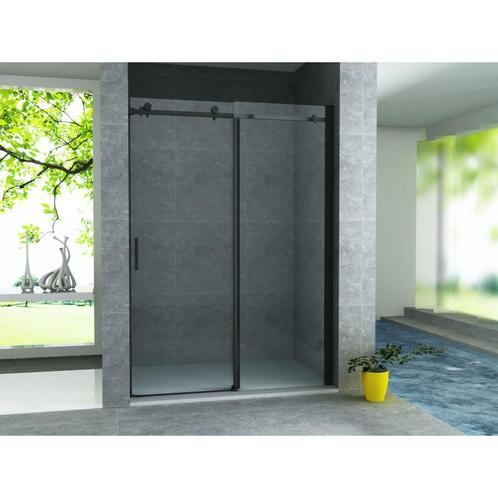 Nisdeur Schuif Verstelbaar Mat zwart 120 x 200 cm (Badkamer), Doe-het-zelf en Verbouw, Sanitair, Nieuw, Ophalen of Verzenden