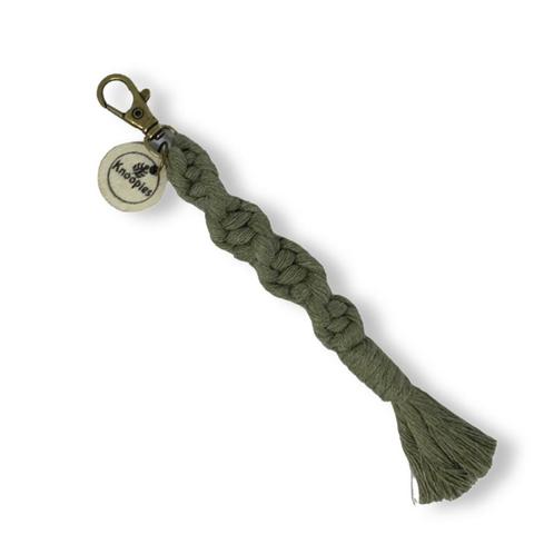Macramé Sleutelhanger - Spiral Knots - Katoen - Macramé -, Verzamelen, Sleutelhangers, Nieuw, Overige typen, Ophalen of Verzenden