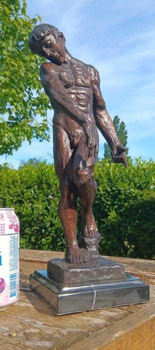 sculptuur, Adam - 36 cm - Brons, Antiek en Kunst, Kunst | Designobjecten