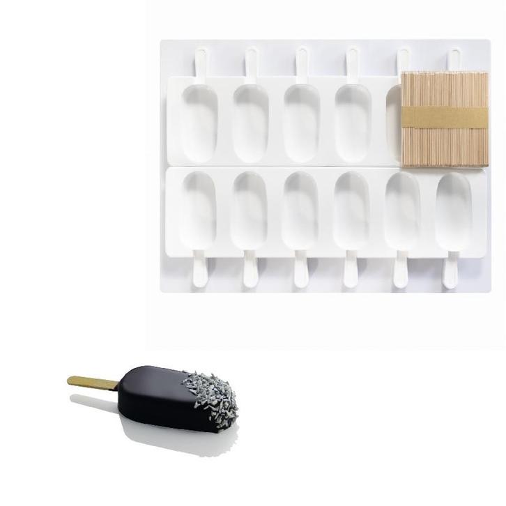 Martellato Siliconen IJsjesmal Classic (12x) +50stk., Hobby en Vrije tijd, Taarten en Cupcakes maken, Nieuw, Verzenden