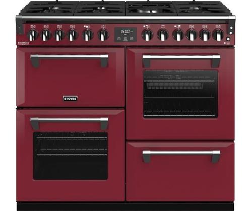 Stoves Richmond S1000 Deluxe DF Chili Red, Witgoed en Apparatuur, Fornuizen, Nieuw, Ophalen of Verzenden