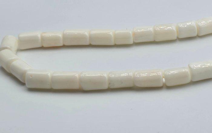 Zonder Minimumprijs - Halsketting - 18 karaat Witgoud Koraal, Sieraden, Tassen en Uiterlijk, Kettingen