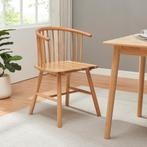 Eetkamerstoel Stami 79x53x47,5 cm set van 2 naturel [en.casa, Huis en Inrichting, Stoelen, Verzenden, Nieuw