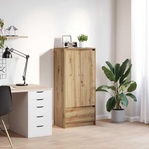 vidaXL Kast met lade spaanplaat ambachtelijk eikenkleurig, Huis en Inrichting, Kasten | Buffetkasten, Nieuw, Overige houtsoorten