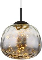 2dekans | Globo - hanglamp - FIREFLY - zwart - glas - Ø 30cm, Huis en Inrichting, Lampen | Hanglampen, Ophalen of Verzenden, Zo goed als nieuw