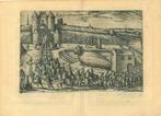 Historische prent van Brussels, Antiek en Kunst