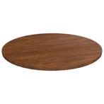 vidaXL Tafelblad rond Ø50x1,5 cm bewerkt massief eikenhout, Huis en Inrichting, Tafels | Eettafels, Verzenden, Nieuw