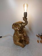 Beeld, olifant met lamp - 44 cm - polyresin, Antiek en Kunst