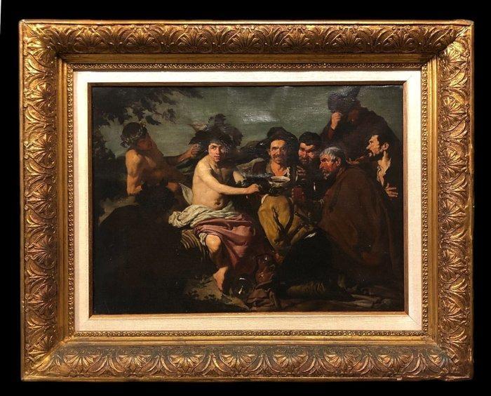 École Espagnole (c. 1900) - Le Triomphe de Bacchus (Daprès, Antiek en Kunst, Kunst | Schilderijen | Klassiek