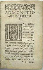 Bellarmino R., Myricaeus Johann Caspar - Institutiones, Antiek en Kunst