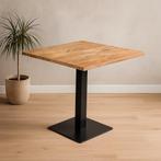 Mangohout Horecatafel Vierkant 80x80 cm, Huis en Inrichting, Tafels | Eettafels, Verzenden, Vierkant, Nieuw, Industriële meubels
