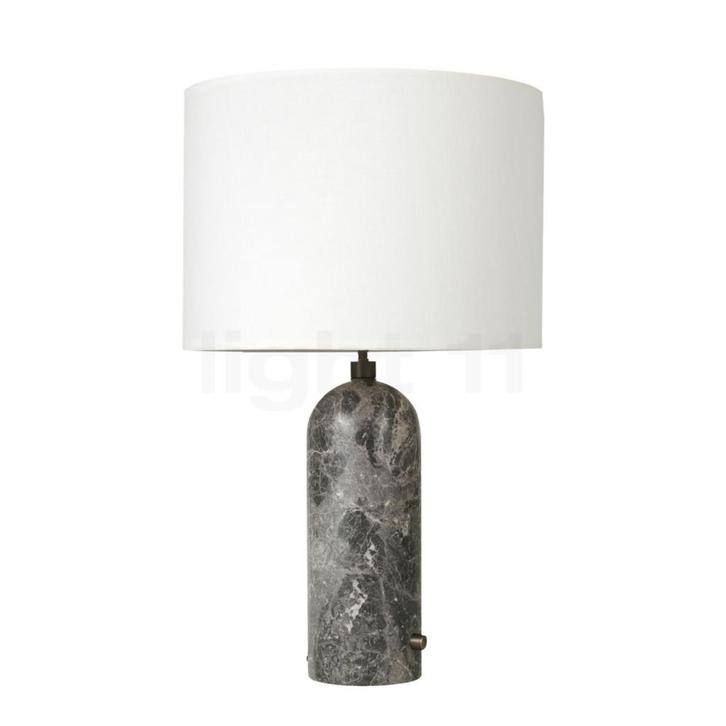 Gubi Gravity Tafellamp, lampenkap wit/voet marmer grijs - 65, Huis en Inrichting, Lampen | Tafellampen, Nieuw, Verzenden