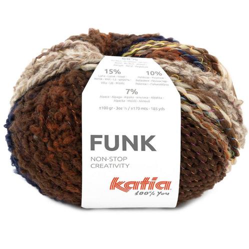 Katia Funk - 74 multicolor - Fantasiegaren, Hobby en Vrije tijd, Breien en Haken, Ophalen of Verzenden