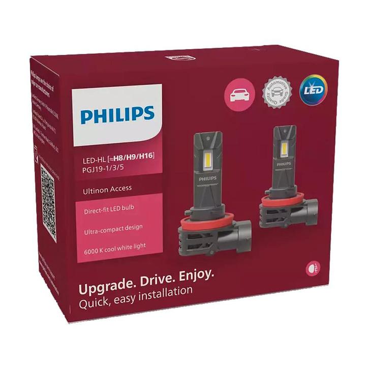 Philips H8/H9/H16 Access LED Mistlamp Set 20W PGJ19-1/3/5 12, Auto-onderdelen, Verlichting, Nieuw, Ophalen of Verzenden
