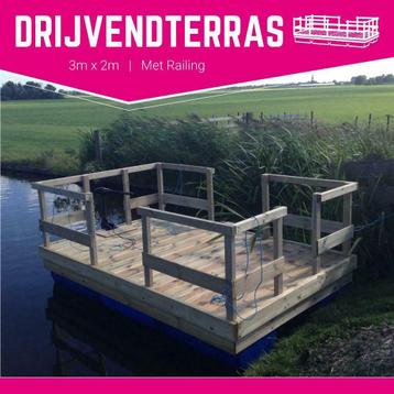 Drijvend Terras | 3x2m | Steiger | Terrasboot Ponton | Vlot