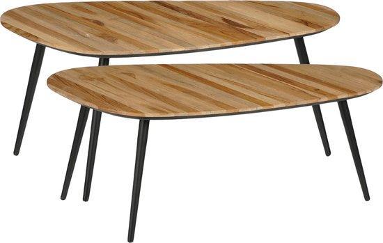 2dekans | Mica Decorations Jailey Bijzettafel - Set van 2 -, Huis en Inrichting, Tafels | Eettafels, Zo goed als nieuw, Ophalen of Verzenden