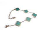 Veiling - 18kt Vergulde Alhambra Stijl Armband - Malachiet, Sieraden, Tassen en Uiterlijk, Armbanden, Nieuw