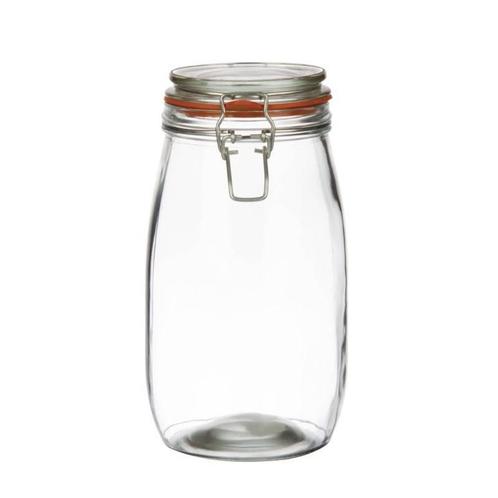 Glazen potje met beugel - 1500ml, Zakelijke goederen, Horeca | Keukenapparatuur, Nieuw in verpakking, Bakkerij en Slagerij, Verzenden