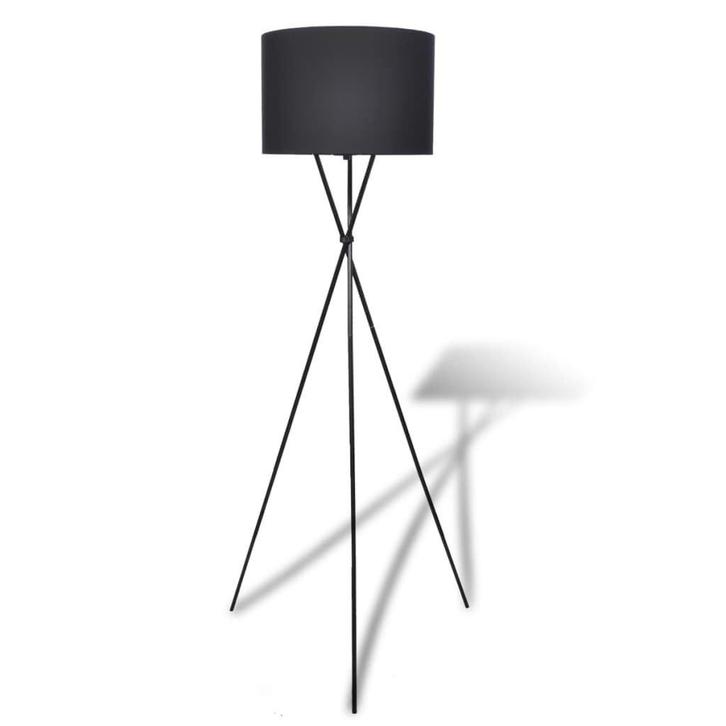 Standaard Lampenkap Zwart 139cm Hoog | Laatste Stuk!, Huis en Inrichting, Lampen | Losse lampen, E27 (groot), Soft of Flame, Nieuw
