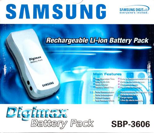 Samsung Digimax External Power Pack / Batterij - SBP3606 (N, Audio, Tv en Foto, Fotografie | Professionele apparatuur, Nieuw, Verzenden