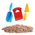 PLAY IT Kinetisch Zand Blokmaker Bouwset 750gram - Bruin, Verzenden, Nieuw, Bouwen