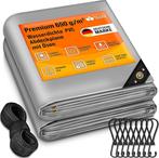 tillvex® Afdekzeil, met ingestanste ringen, 10 x spanrubber, Verzenden, Nieuw