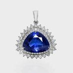 Zonder Minimumprijs - Hanger - 14 karaat Witgoud, HRD 5,54