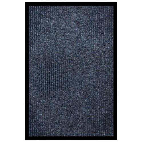 vidaXL Deurmat 80x120 cm gestreept blauw, Tuin en Terras, Deurmatten, Nieuw, Verzenden