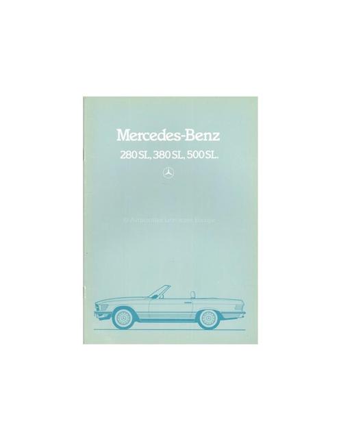 1983 MERCEDES BENZ SL BROCHURE ENGELS, Boeken, Auto's | Folders en Tijdschriften