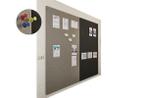 Prikbord bulletin - Wandpaneel - 200x120 cm  - Oranje
