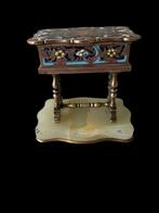 Sieradendoos - Emaille, Brons, Onyx - Juwelenkistje XIXe, Antiek en Kunst
