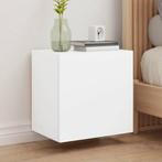 vidaXL Tv-wandmeubel 40,5x30x40 cm bewerkt hout wit, Huis en Inrichting, Kasten | Televisiemeubels, Verzenden, Nieuw, Overige houtsoorten