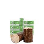 Maxi briketten 15 dozen x 10kg (150kg), Minder dan 3 m³, Ophalen of Verzenden, Overige houtsoorten, Blokken