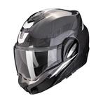 Scorpion EXO-TECH EVO CARBON ROVER - Zwart/Wit, Motoren, Kleding | Motorhelmen, Nieuw met kaartje, Systeemhelm, S