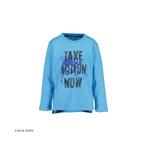 Jongens shirt - lange mouwen - licht blauw - 104 mt - maat:, Verzenden, Nieuw, Blue Seven
