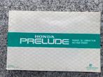 Honda Prelude Owner’s maual – Instructieboek