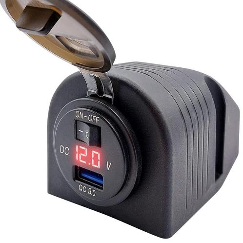 ProRide 12V USB Stopcontact 1 Poort Opbouw met, Doe-het-zelf en Verbouw, Elektra en Kabels, Nieuw, Verzenden
