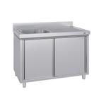 GGM Gastro | Rvs spoelkast ECO - 1400x700mm - 1 spoelbak |, Verzenden, Nieuw in verpakking, RVS Meubilair