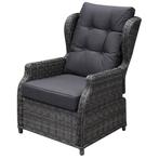 Toscane XL lounge balkonset verstelbaar 5-delig antraciet, Tuin en Terras, Ophalen of Verzenden, Nieuw, Wicker