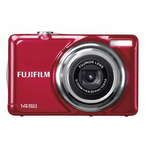 Fujifilm FinePix JV300 Digitale Compact Camera - Rood (In do, Audio, Tv en Foto, Fotocamera's Digitaal, Zo goed als nieuw, Verzenden