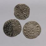 Frankrijk. Lote 3 dinerillos medievales a examinar,