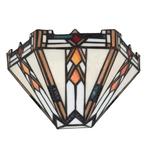 Tiffany wandlamp - B 25 CM x H 14 CM (Art. 7710), Huis en Inrichting, Lampen | Wandlampen, Verzenden, Nieuw