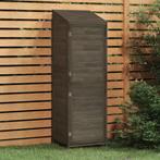 Tuinschuur 55x52x174,5 cm massief vurenhout antracietkleurig, Verzenden, Nieuw