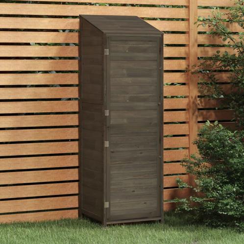 Tuinschuur 55x52x174,5 cm massief vurenhout antracietkleurig, Tuin en Terras, Tuinhuizen, Nieuw, Verzenden