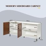 Modern Buffetkast Credenza Kast met Open Deuren en, Verzenden, Nieuw