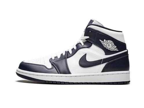 Air Jordan 1 Mid Obsidian - Maat 45.5 EU, Kleding | Heren, Schoenen, Ophalen of Verzenden