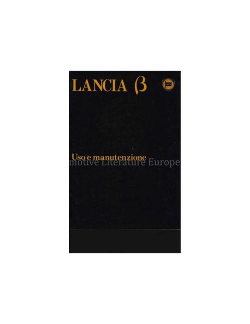 1980 LANCIA BETA INSTRUCTIEBOEKJES ITALIAANS, Auto diversen, Handleidingen en Instructieboekjes