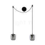 Umage Acorn Cannonball Hanglamp 2-lichts zwart, smoke/staal, Huis en Inrichting, Lampen | Hanglampen, Nieuw, Verzenden